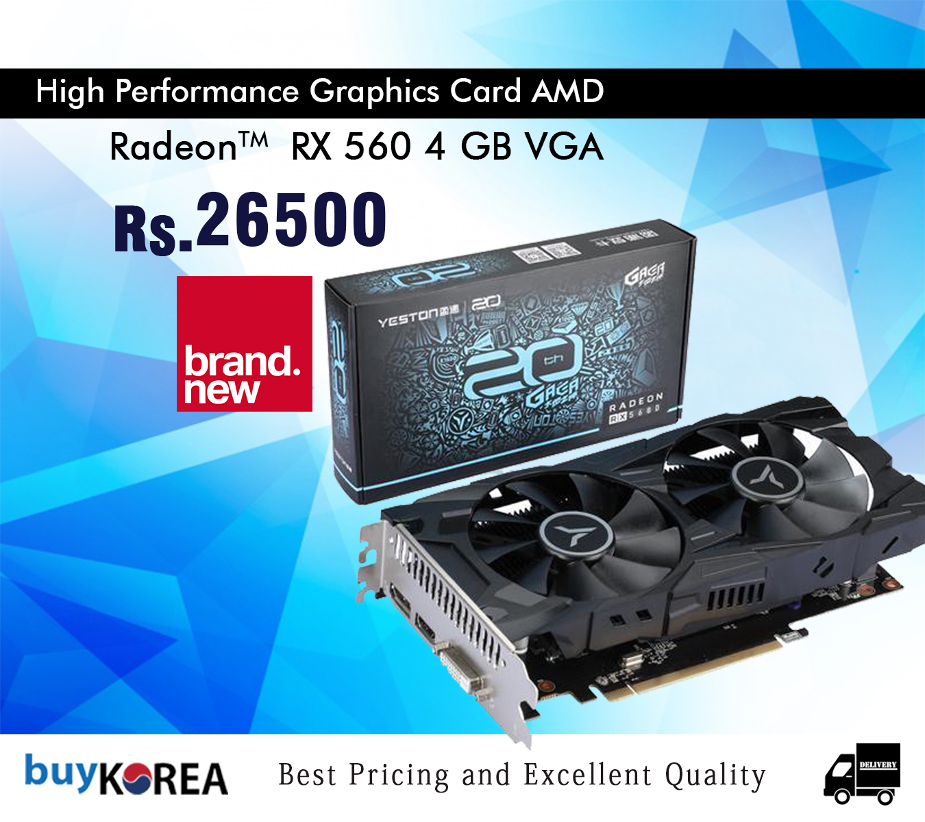 Rx 560 graphics on sale card